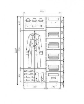 Шкаф-купе ХИТ 22-4-12-55 (420) в Кургане - kurgan.ok-mebel.com | фото 5