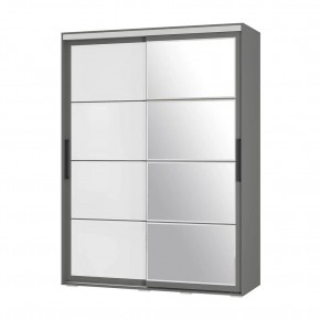 Шкаф-купе Крафт-6 1.6 м ШКК-06 (графит) в Кургане - kurgan.ok-mebel.com | фото 3