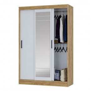 Шкаф-купе Тео ШКК-02 (крафт/белый) в Кургане - kurgan.ok-mebel.com | фото 3