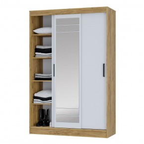 Шкаф-купе Тео ШКК-02 (крафт/белый) в Кургане - kurgan.ok-mebel.com | фото 4
