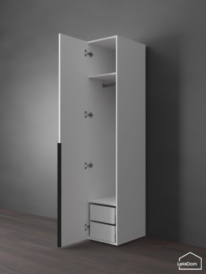 Шкаф Linnea MHR-1-3 2050х400х510 (Белый-М 11.1.2) в Кургане - kurgan.ok-mebel.com | фото 5