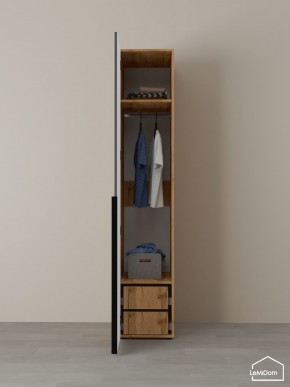 Шкаф Linnea MHR-1-3 2050х400х510 (ДВ-М 11.1.25) в Кургане - kurgan.ok-mebel.com | фото 5