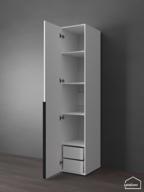 Шкаф Linnea MHR-1-4 2050х400х510 (Белый-М 11.1.1) в Кургане - kurgan.ok-mebel.com | фото 5
