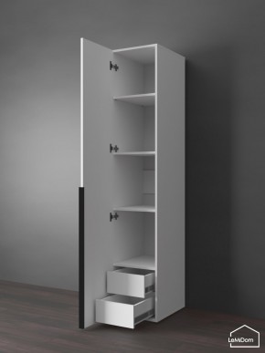 Шкаф Linnea MHR-1-4 2050х400х510 (Белый-М 11.1.1) в Кургане - kurgan.ok-mebel.com | фото 6