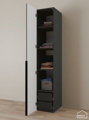 Шкаф Linnea MHR-1-4 2050х400х510 (Графит-М 11.1.25) в Кургане - kurgan.ok-mebel.com | фото 5