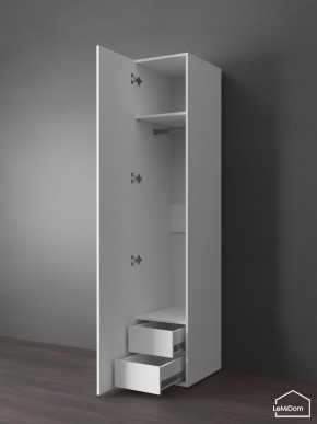 Шкаф Linnea MHR-1PO-3 2050х400х510 (Белый-М 11.1.1) в Кургане - kurgan.ok-mebel.com | фото 5