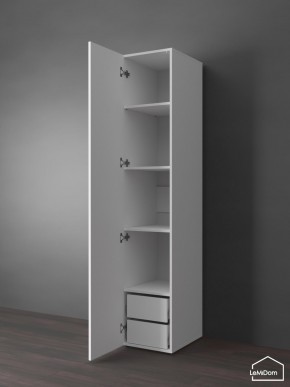 Шкаф Linnea MHR-1PO-4 2050х400х510 (Белый-М 11.1.1) в Кургане - kurgan.ok-mebel.com | фото 5