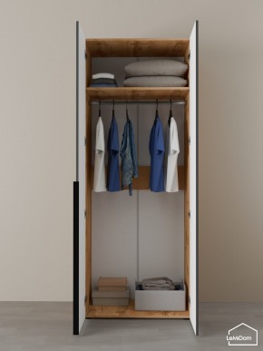 Шкаф Linnea MHR-2 2050х800х510 (ДВ-М 11.1.25) в Кургане - kurgan.ok-mebel.com | фото 4