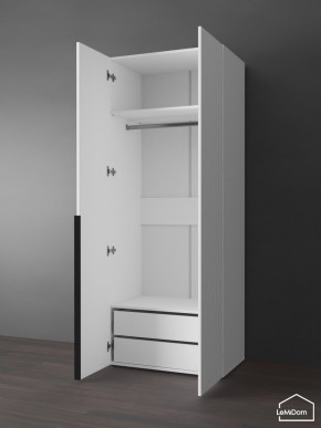Шкаф Linnea MHR-2-3 2050х800х510 (Белый-М 11.1.2) в Кургане - kurgan.ok-mebel.com | фото 6