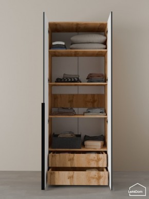 Шкаф Linnea MHR-2-4 2050х800х510 (ДВ-М 11.1.25) в Кургане - kurgan.ok-mebel.com | фото 6