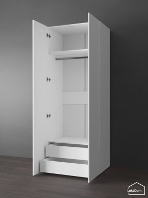 Шкаф Linnea MHR-2PO-3 2050х800х510 (Белый-М 11.1.1) в Кургане - kurgan.ok-mebel.com | фото 5