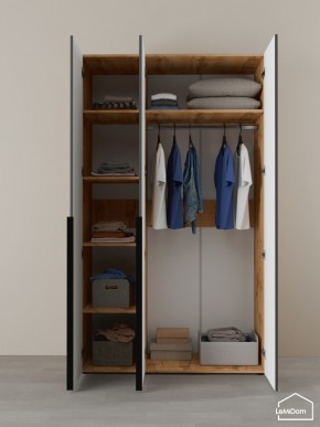 Шкаф Linnea MHR-3-1 2050х1200х510 (ДВ-М 11.1.25) в Кургане - kurgan.ok-mebel.com | фото 4