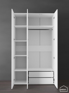 Шкаф Linnea MHR-3PO-2 2050х1200х510 (Белый-М 11.1.2) в Кургане - kurgan.ok-mebel.com | фото 6