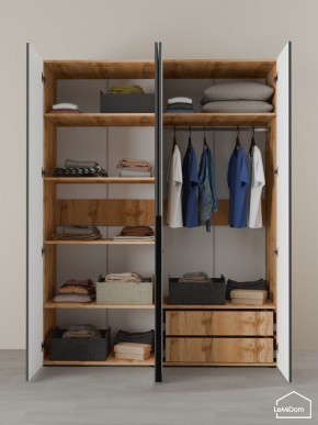 Шкаф Linnea MHR-4-2 2050х1600х510 (ДВ-М 11.1.25) в Кургане - kurgan.ok-mebel.com | фото 6