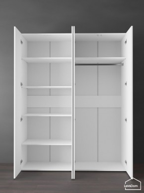 Шкаф Linnea MHR-4PO-1 2050х1600х510 (Белый-М 11.1.1) в Кургане - kurgan.ok-mebel.com | фото 4
