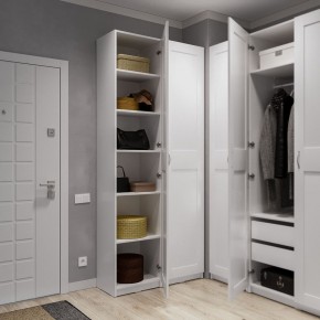 Шкаф МАКС однодверный узкий, цвет белый в Кургане - kurgan.ok-mebel.com | фото 4
