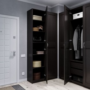 Шкаф МАКС однодверный узкий, цвет Дуб Венге в Кургане - kurgan.ok-mebel.com | фото 4