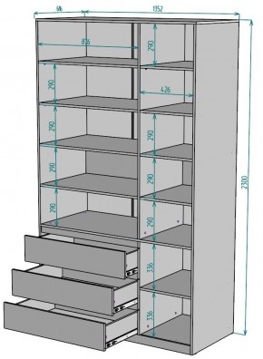 Шкаф Мальта H211 в Кургане - kurgan.ok-mebel.com | фото 2