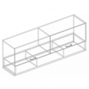 Шкаф настенный "Сандра" 1300 (Белый лофт) в Кургане - kurgan.ok-mebel.com | фото 4
