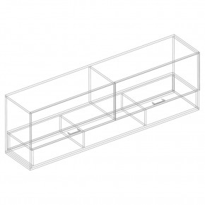 Шкаф настенный "Сандра" 1700 (Белый лофт) в Кургане - kurgan.ok-mebel.com | фото 3