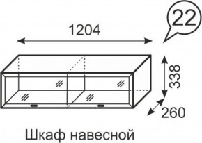 Шкаф навесной Венеция 22 бодега в Кургане - kurgan.ok-mebel.com | фото 2