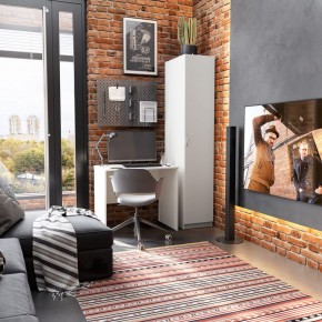 Шкаф ОРИОН однодверный, цвет белый в Кургане - kurgan.ok-mebel.com | фото 4