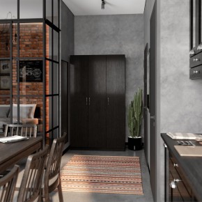 Шкаф ОРИОН трехдверный, цвет Дуб Венге в Кургане - kurgan.ok-mebel.com | фото 4
