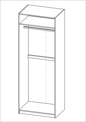 Шкаф ПЕГАС двухдверный, цвет Дуб Венге в Кургане - kurgan.ok-mebel.com | фото 3