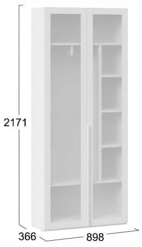 Шкаф платяной Порто СМ-393.07.226 в Кургане - kurgan.ok-mebel.com | фото 4