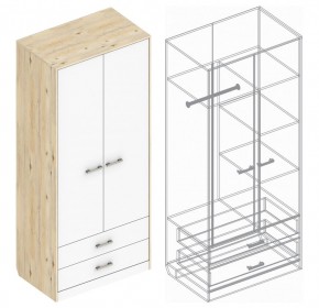 Шкаф "Милана" 2-х створчатый с 2 ящиками в Кургане - kurgan.ok-mebel.com | фото 3