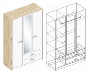 Шкаф "Милана" 3-х створчатый с 2 ящиками в Кургане - kurgan.ok-mebel.com | фото 3