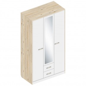 Шкаф "Милана" 3-х створчатый с 2 ящиками по центру в Кургане - kurgan.ok-mebel.com | фото