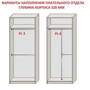 Шкаф распашной серия «ЗЕВС» (PL3/С1/PL2) Серый камень/Небраска натуральный в Кургане - kurgan.ok-mebel.com | фото 10