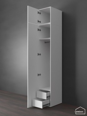 Шкаф с антресолью Linnea MHR-1POA-3 2450х400х510 (Белый-М 11.1.2) в Кургане - kurgan.ok-mebel.com | фото 6