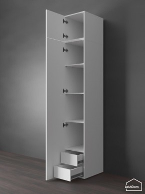 Шкаф с антресолью Linnea MHR-1POA-4 2450х400х510 (Белый-М 11.1.2) в Кургане - kurgan.ok-mebel.com | фото 5