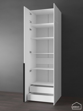 Шкаф с антресолью Linnea MHR-2A-4 2450х800х510 (Белый-М 11.1.2) в Кургане - kurgan.ok-mebel.com | фото 5