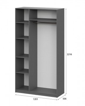 Шкаф ШК-5 (1200) Графит серый в Кургане - kurgan.ok-mebel.com | фото 5