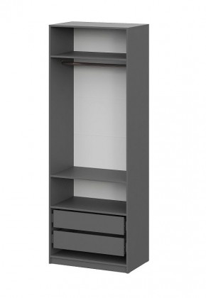 Шкаф ШК-5 + 2 полки + ящики (800) Графит в Кургане - kurgan.ok-mebel.com | фото 3
