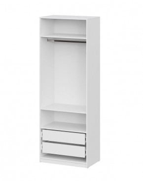 Шкаф ШК-5 + 2 полки + ящики (800) Белый текстурный в Кургане - kurgan.ok-mebel.com | фото 3