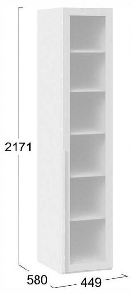 Шкаф-витрина Порто СМ-393.07.008 в Кургане - kurgan.ok-mebel.com | фото 3