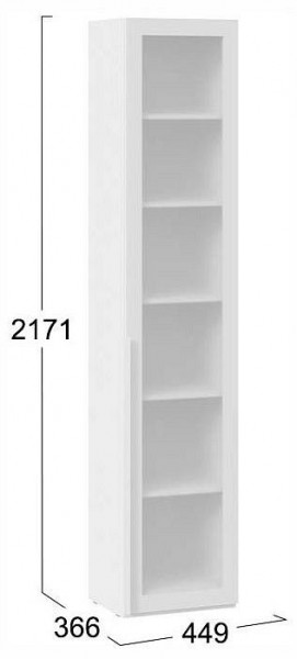 Шкаф-витрина Порто СМ-393.07.213 в Кургане - kurgan.ok-mebel.com | фото 4
