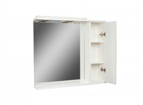 Шкаф-зеркало Cube 75 Эл. Правый Домино (DC5009HZ) в Кургане - kurgan.ok-mebel.com | фото 2