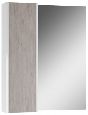 Шкаф-зеркало Uno 60 Дуб серый левый/правый Домино (DU1503HZ) в Кургане - kurgan.ok-mebel.com | фото 2