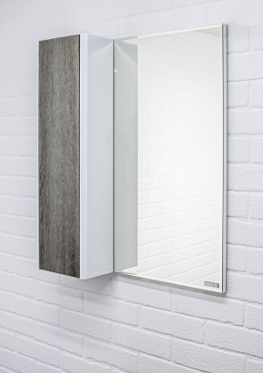Шкаф-зеркало Uno 60 Дуб серый левый/правый Домино (DU1503HZ) в Кургане - kurgan.ok-mebel.com | фото 8