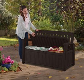 Скамья Patio Bench коричневый в Кургане - kurgan.ok-mebel.com | фото 2