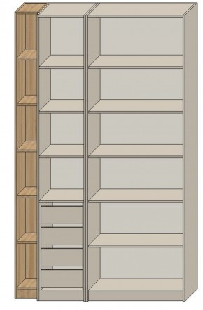 Спальня Серый камень 6 (серии «ГЕСТИЯ») в Кургане - kurgan.ok-mebel.com | фото 2