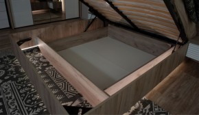 Спальня Джулия Кровать 160 МИ с подъемным механизмом Дуб крафт серый в Кургане - kurgan.ok-mebel.com | фото 3