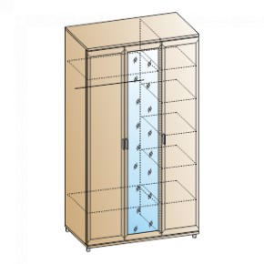 Спальня Мелисса композиция 3 (Гикори Джексон светлый) в Кургане - kurgan.ok-mebel.com | фото 4