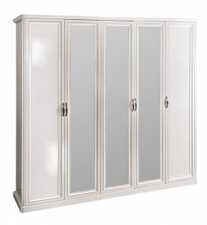 Спальня Натали 5-ти ств (белый глянец/экокожа) в Кургане - kurgan.ok-mebel.com | фото 2