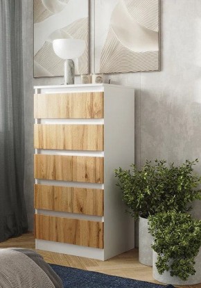 Спальный гарнитур Парус (Белый/Вотан) 1400 (Вариант-2) в Кургане - kurgan.ok-mebel.com | фото 15